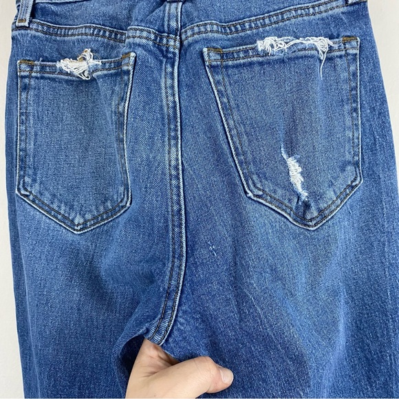 Abercrombie & Fitch Curve Love High Rise Distressed Mom Jeans size 0 - Picture 8 of 11